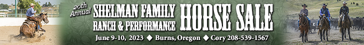 Shelman Family Horse Sale - June 9 - 10, 2023