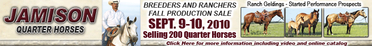 Jamison Quarter Horses - Breeders and Ranchers Fall Production Sale Jamison Quarter Horses - Breeders and Ranchers Fall Production Sale