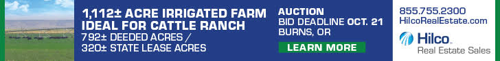 Hilco Real Estate Sales - 1112 Acre Irrigated Farm Auction - Burns, Oregon