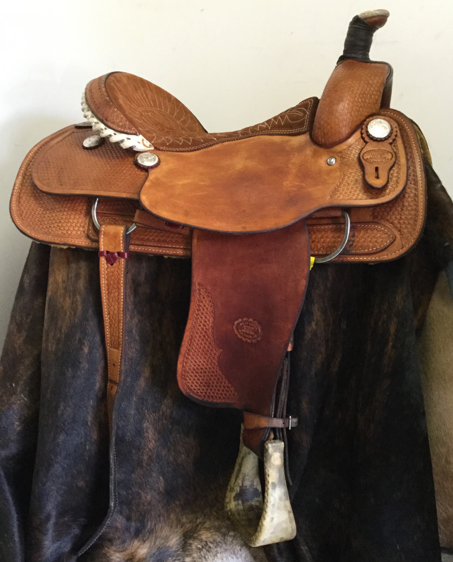Used 17" Genuine Billy Cook Roping Saddle
