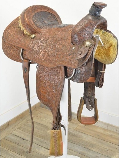 Used 15 Quot Jake Barnes Team Roping Saddle By Master Saddles