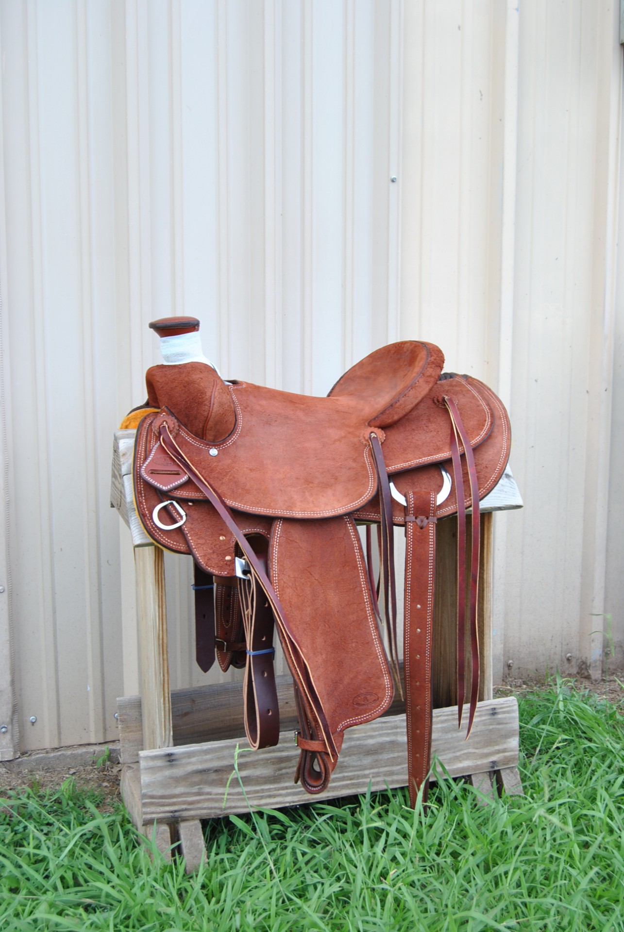 SYL Leather Bull Association Ranch Saddle