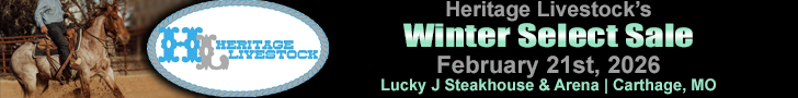 Heritage Livestock's 2nd Annual Winter Select Sale at Lucky J Steakhouse & Arena