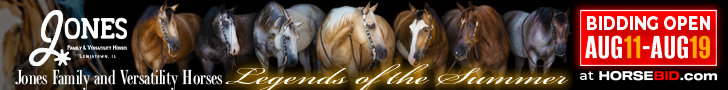 Jones Family and Versatility Horses - Legends of the Summer Sale