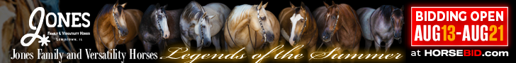 Jones Family and Versatility Horses - Legends of the Summer Sale