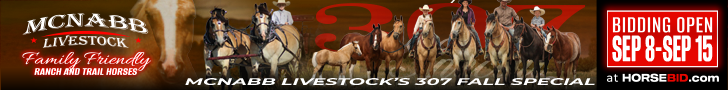 McNabb Livestock's 307 Fall Special Horse Sale - Bidding Ends Sept. 15