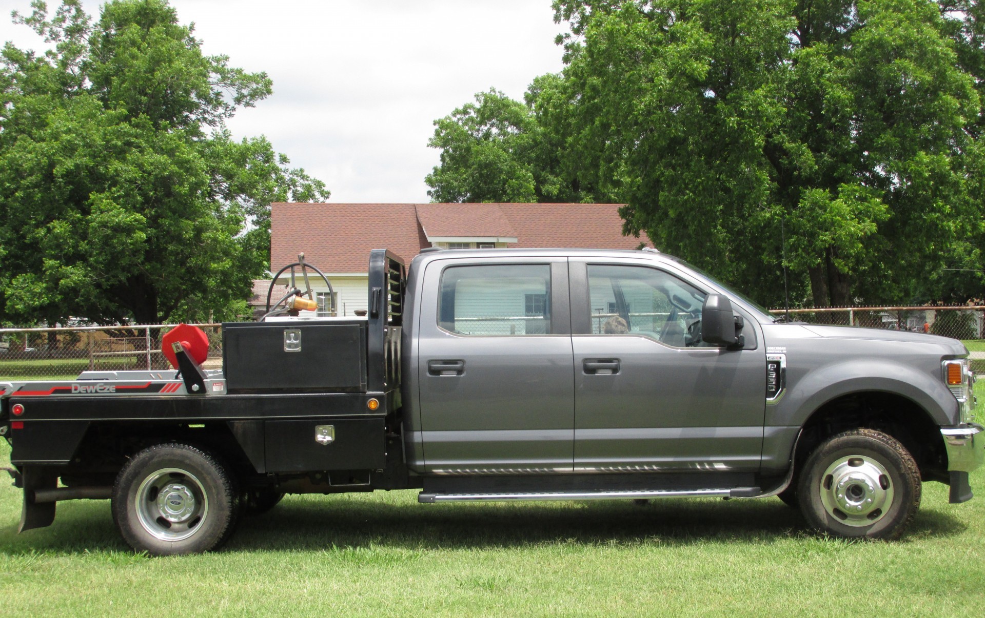 2021 ford f350 super duty 7 3 gas dually 4x4 deweze bale bed