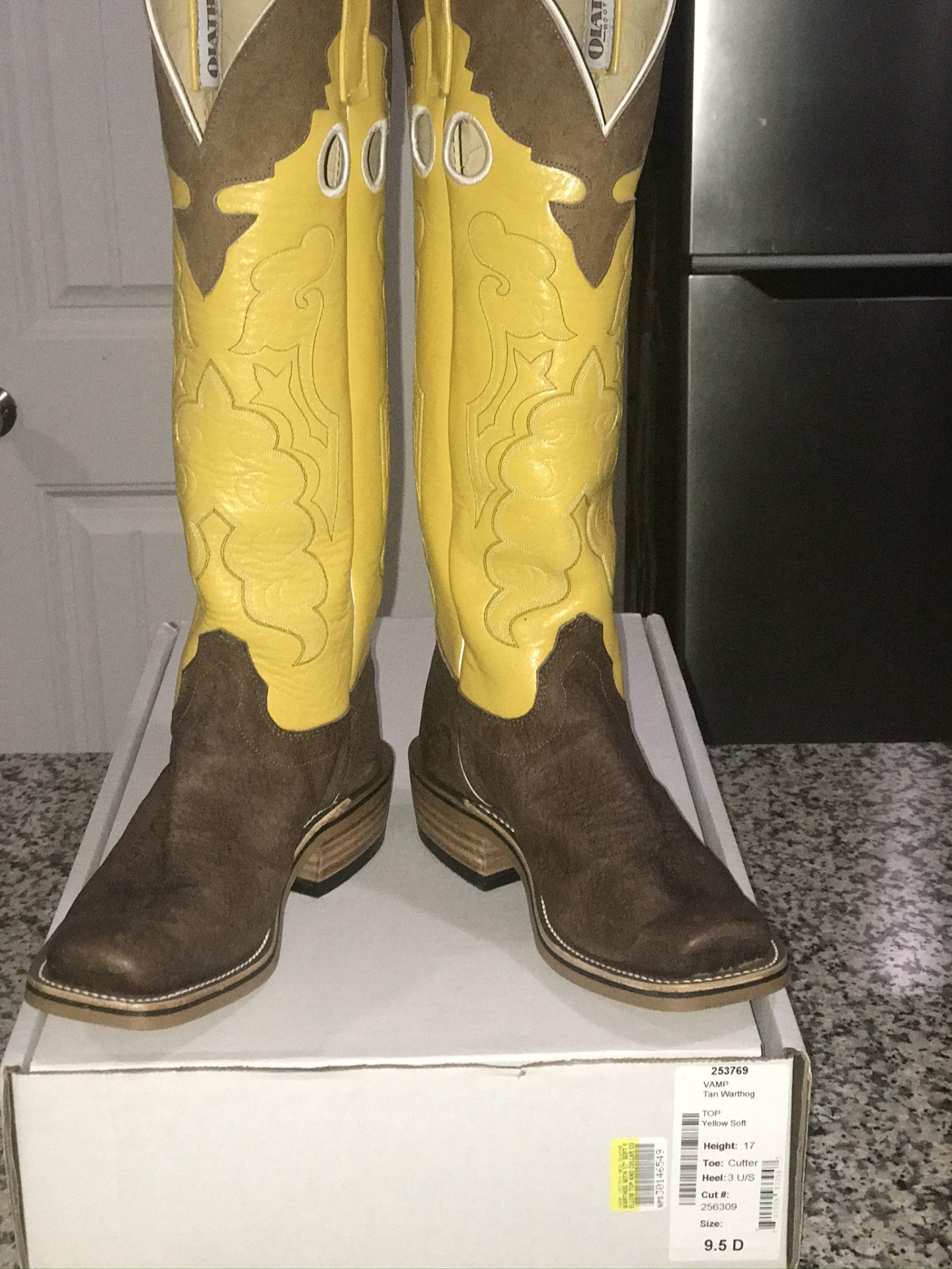 Custom tall top cowboy boots sales